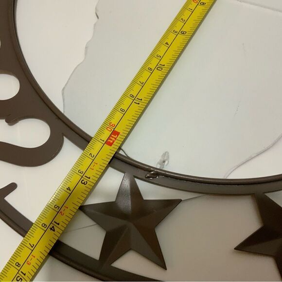 14.5" STATE OF TEXAS METAL WALL ART RUSTIC WESTERN HOME WALL DECOR God bless TX - Picture 4 of 4